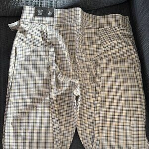 Plaid Pull-On Pants